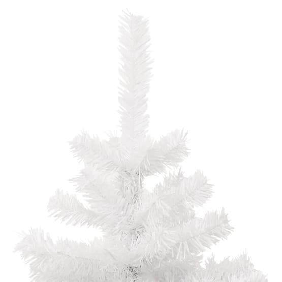 Julgran Med Fot Slingrande Led Vit 150 Cm Pvc