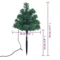 Miniatyrbild 8 av 9: Julgranar För Trädgårdsgång 6 St Varmvit Led 45 Cm Pvc
