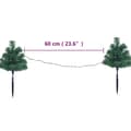 Miniatyrbild 9 av 9: Julgranar För Trädgårdsgång 6 St Varmvit Led 45 Cm Pvc