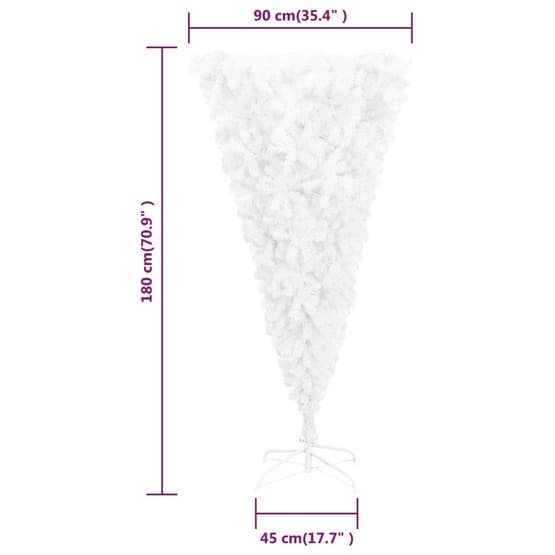 Uppochnedvänd Plastgran Med Stativ 180 Cm Grön