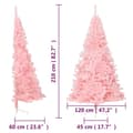 Miniatyrbild 8 av 8: Halv Plastgran Med Stativ Rosa 210 Cm Pvc