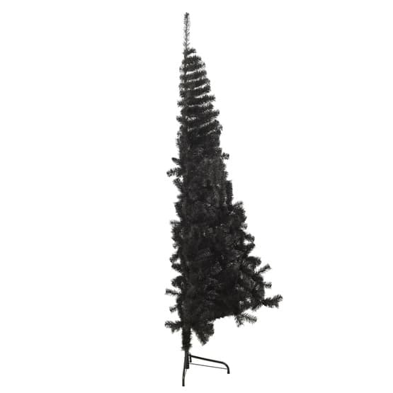 Halv Plastgran Med Stativ Svart 210 Cm Pvc