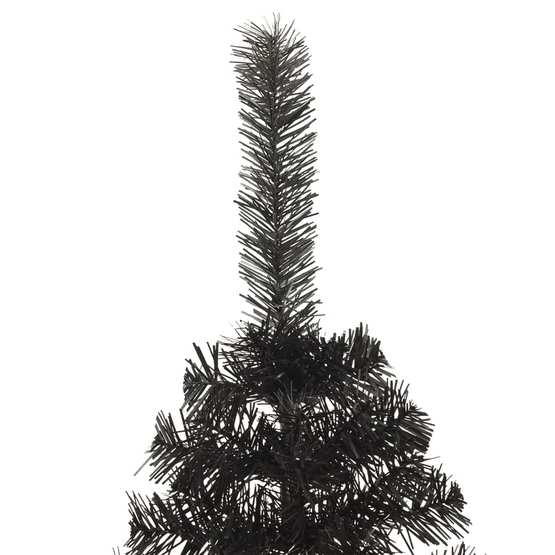 Halv Plastgran Med Stativ Svart 210 Cm Pvc