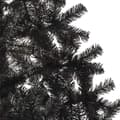 Miniatyrbild 7 av 8: Halv Plastgran Med Stativ Svart 210 Cm Pvc