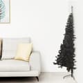 Miniatyrbild 1 av 8: Halv Plastgran Med Stativ Svart 210 Cm Pvc