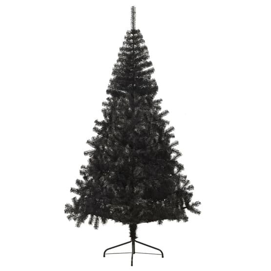 Halv Plastgran Med Stativ Svart 240 Cm Pvc