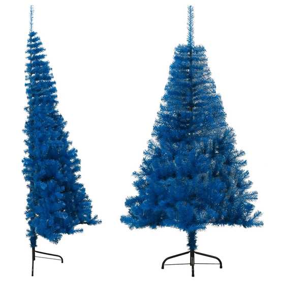 Halv Plastgran Med Stativ Blå 150 Cm Pvc