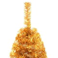 Miniatyrbild 6 av 7: Halv Plastgran Med Stativ Guld 210 Cm Pvc