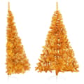 Miniatyrbild 2 av 7: Halv Plastgran Med Stativ Guld 210 Cm Pvc