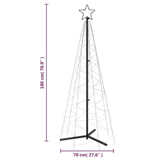 Julgranskon Kallvit 200 Leds 70X180 Cm