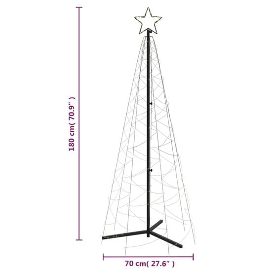 Julgranskon Varmvit 200 Leds 70X180 Cm
