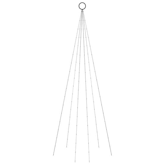 Julgran På Flaggstång Varmvit 108 Leds 180 Cm