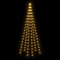 Miniatyrbild 4 av 10: Julgran På Flaggstång Varmvit 108 Leds 180 Cm