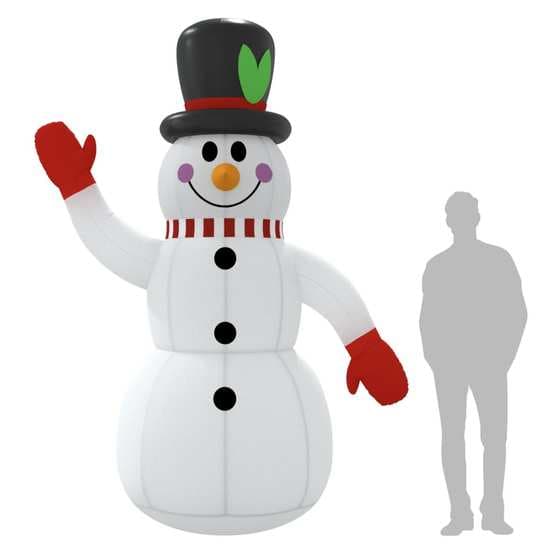 Uppblåsbar Snögubbe Leds 300 Cm