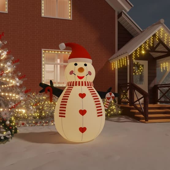 Uppblåsbar Snögubbe Med Leds 250 Cm