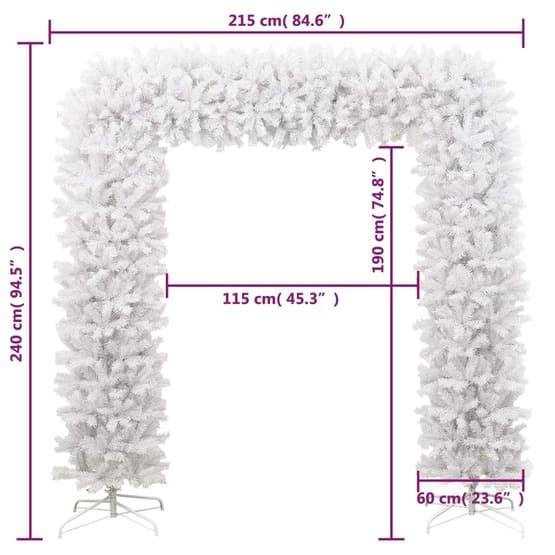 Julgirlang Vit 240 Cm