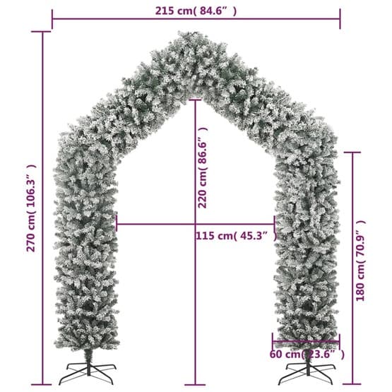 Julgransbåge Med Snö 270 Cm
