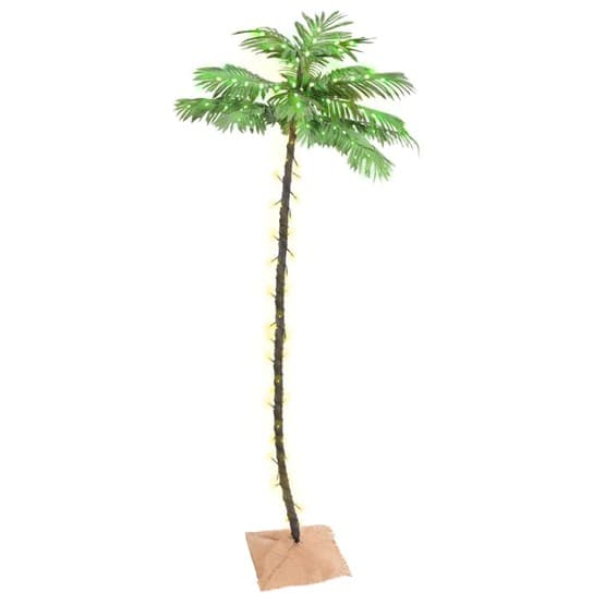 Palmträd Med Led Varmvit 136 Leds 220 Cm