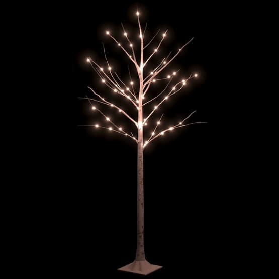Björkträd Med Led Varmvit 72 Leds 150 Cm