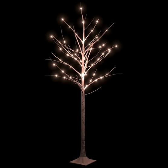Björkträd Med Led Varmvit 96 Leds 180 Cm