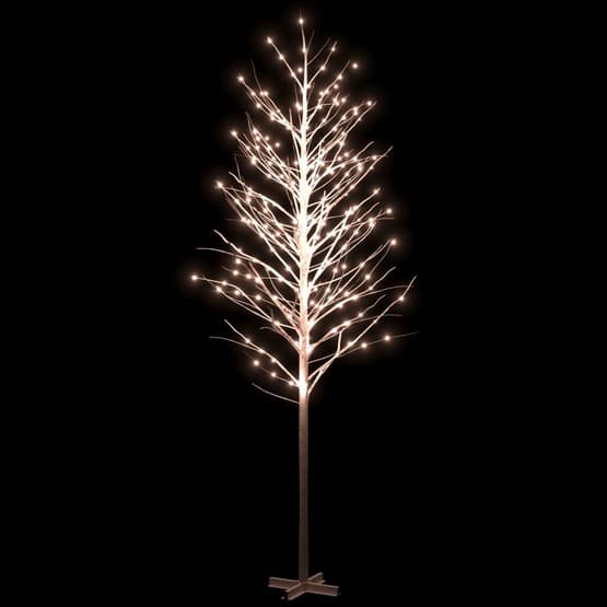 Björkträd Med Led Varmvit 672 Leds 400 Cm