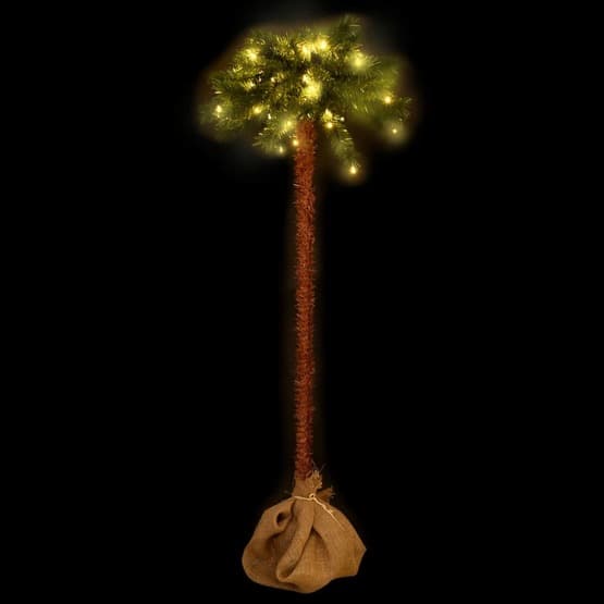 Konstpalm Med Leds 210 Cm