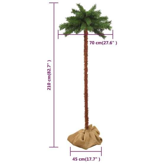Konstpalm Med Leds 210 Cm
