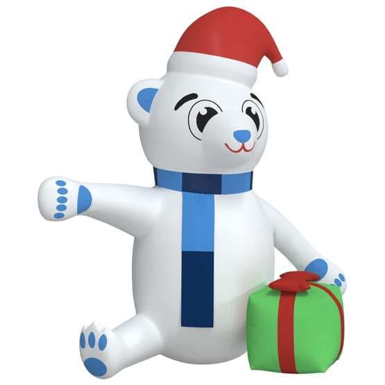 Uppblåsbar Teddybjörn Med Leds 240 Cm