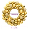 Miniatyrbild 4 av 4: Julkrans Guld 45 Cm Polystyren
