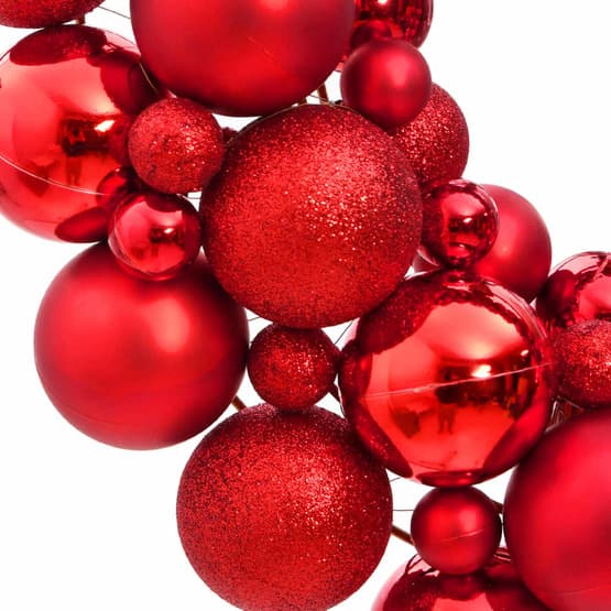 Julkrans Röd 45 Cm Polystyren