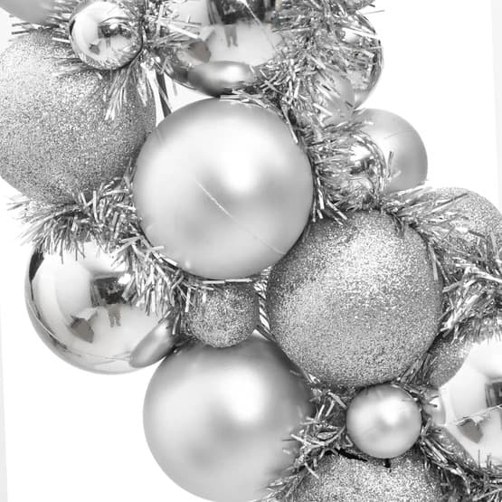 Julkrans Silver 45 Cm Polystyren