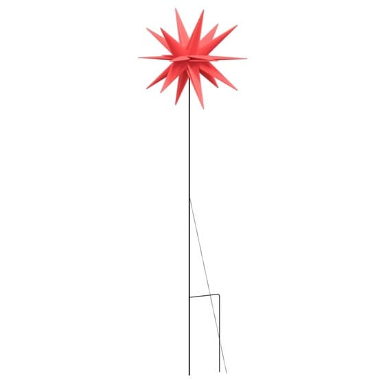 Stjärna Med Led Med Spett Vikbar Röd 35 Cm