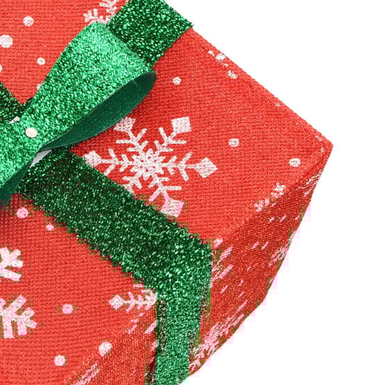 Juldekoration Med Belysning Julklappar 3 St 64 Led Varmvit