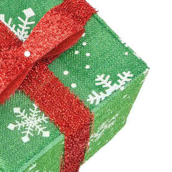 Juldekoration Med Belysning Julklappar 3 St 64 Led Varmvit