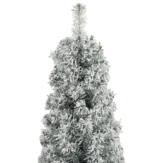 Smal Julgran Med Stativ Och Snö 270 Cm Pvc