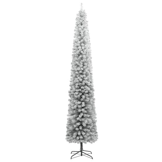 Smal Julgran Med Stativ Och Snö 270 Cm Pvc