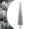 Miniatyrbild 1 av 6: Smal Julgran Med Stativ Och Snö 300 Cm Pvc