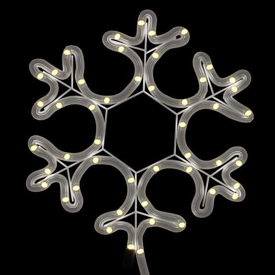 Snöflinga Ljusslinga Med Led 2 St Varmvit 27X27 Cm