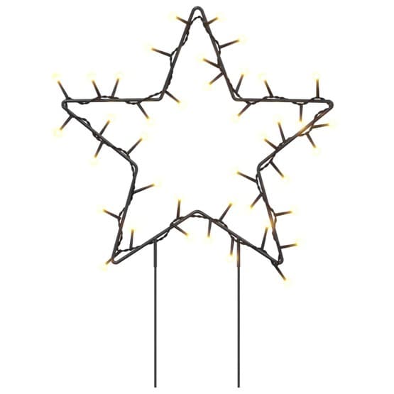 Julstjärna 3 St Med Spett 50 Leds 29 Cm