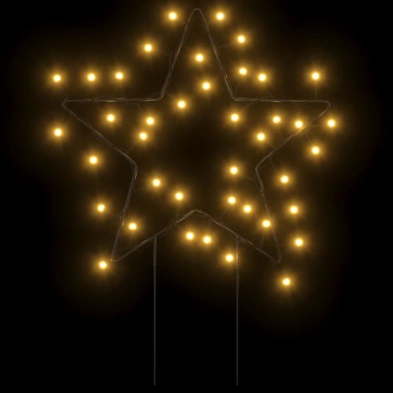Julstjärna 3 St Med Spett 50 Leds 29 Cm