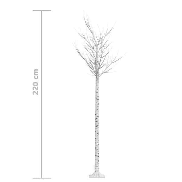 Plastgran 200 LED 2,2 m pil flerfärgad ljus inomhus/utomhus