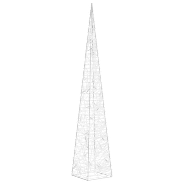 dekorativ LED-lyskegle 60 cm akryl blå