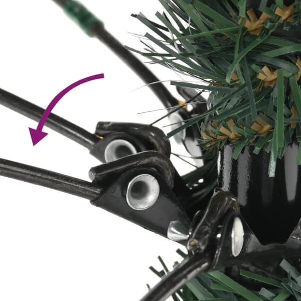 kunstigt juletræ med juletræsfod 210 cm PVC grøn