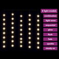Pikkukuva 5 / 8: LED-valoverho tähtikeijuvalot 200 LEDiä lämmin valkoinen