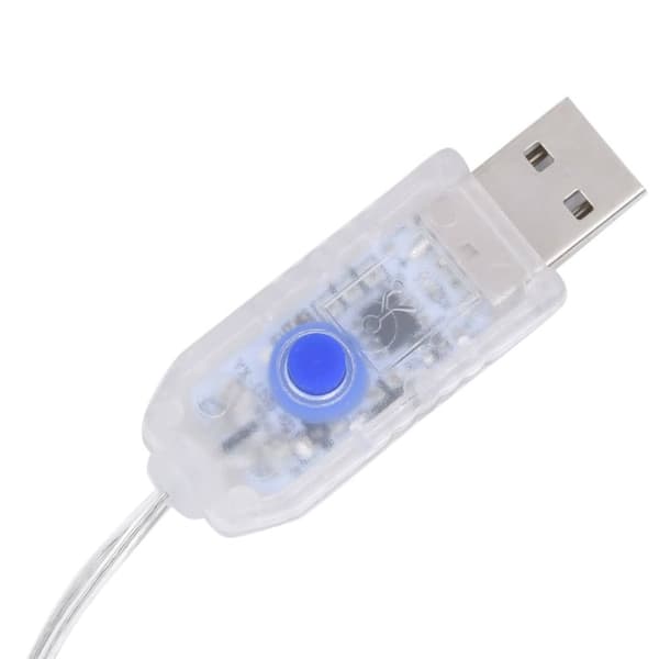 lysgardin 3x3 m 300 LED'er 8 funktioner blå