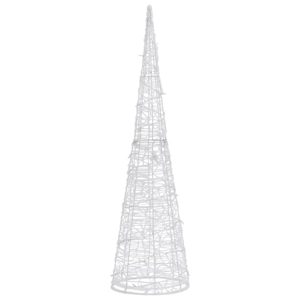 LED-koristevalopyramidi sininen akryyli 90 cm