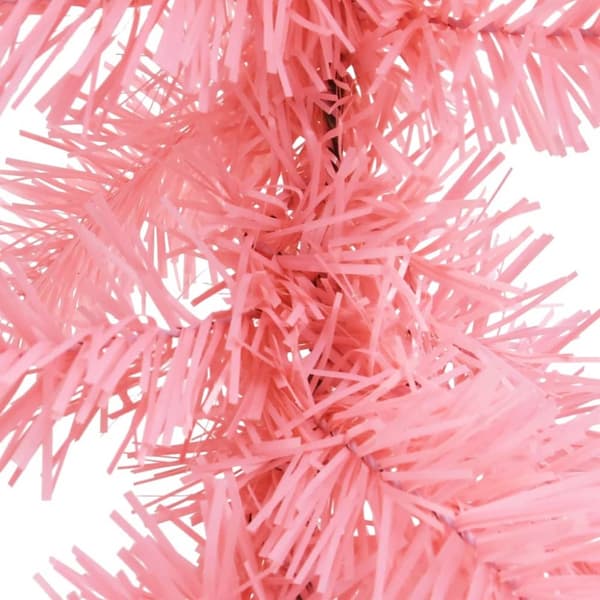 Julgirlang med LED-lampor 10 m rosa