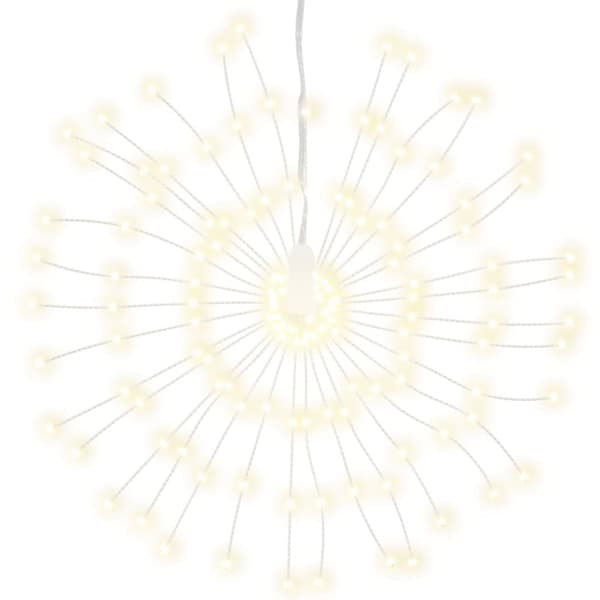 Starburst jouluvalot 140 LED-valoa 8 kpl lämmin valkoinen 17 cm