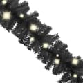 Miniatyrbillede 3 af 7: juleguirlande med LED-lys 5 m sort