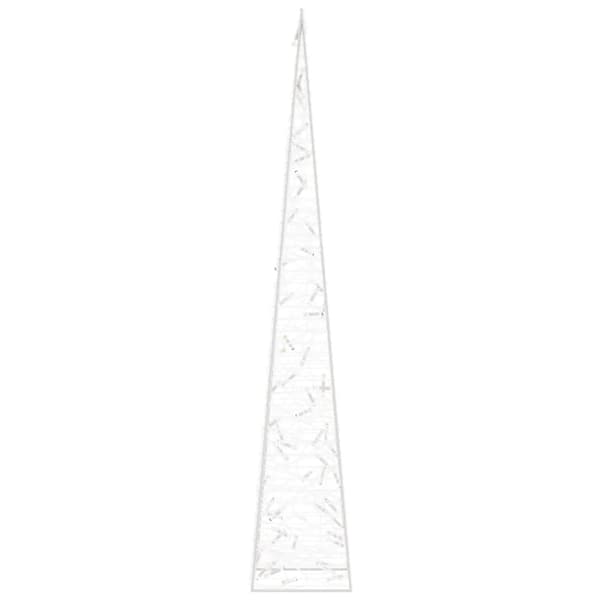 dekorativ LED-lyskegle 120 cm akryl blå